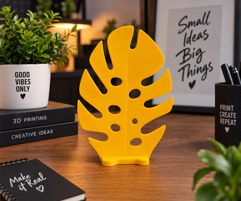 3D printed petal phone stand
